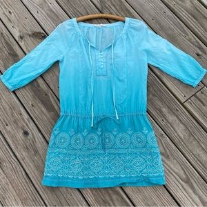 3J Workshop by Johnny Was Tie Waist Embroidered Top